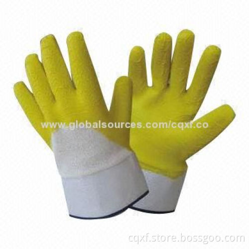 Safety Gloves with Sewn Cotton Jersey Lining